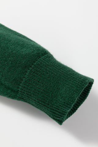 White MERRY Letter Pattern Christmas Raglan Sleeve Sweater