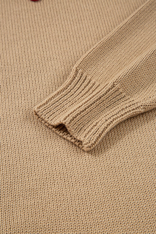 Smoke Gray Merry Colorful Dot Detail Christmas Dolman Sweater