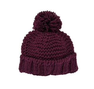 Plum Pom Pom Beanie Hat Baby & Kids~(pre- order Ships Sept. 2nd) FREE SHIPPING!!