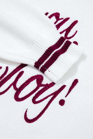 Coffee See You Cowboy Embroidered Western Graphic Sweater