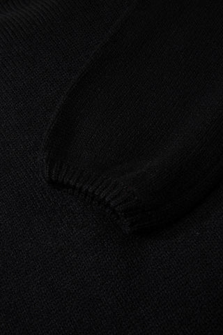 Bonbon Festive Bow Backless Bubble Sleeve Sweater