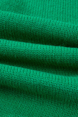 Bonbon Festive Bow Backless Bubble Sleeve Sweater