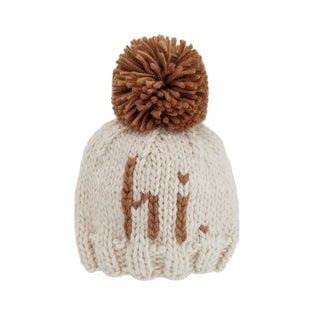 Hi. Pecan Pom Pom Beanie Hat Baby & Kids~(pre- order Ships Sept. 2nd) FREE SHIPPING!!