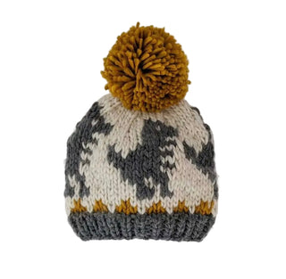 Dino Pom Pom Beanie Hat Baby & Kids~(pre- order Ships Sept. 2nd) FREE SHIPPING!!