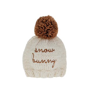 Pecan Snow Bunny Pom Pom Beanie Hat Baby & Kids~(pre- order Ships Sept. 2nd) FREE SHIPPING!!