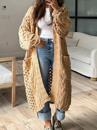 Slouchy Cable Knit Sweater