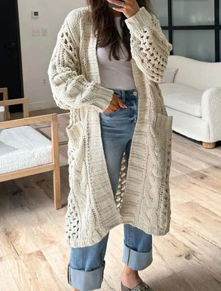 Slouchy Cable Knit Sweater
