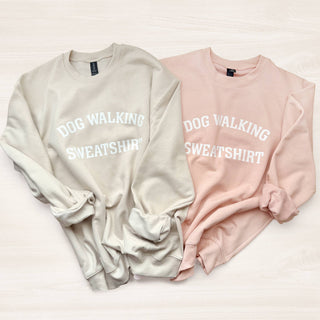 Poppy & Lou - Dog Walking Sweatshirt — Cream & Blush
