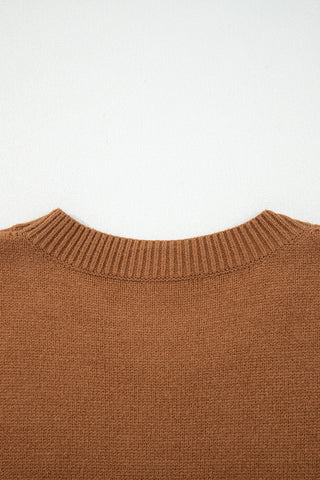 Coffee See You Cowboy Embroidered Western Graphic Sweater