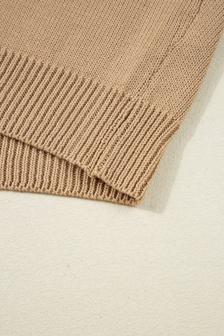 Smoke Gray Merry Colorful Dot Detail Christmas Dolman Sweater