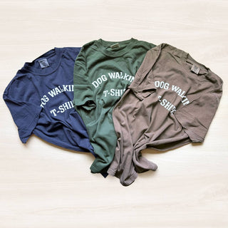 Poppy & Lou - Dog Walking T-Shirt – Fall Colors Collection